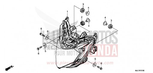 PROJECTEUR CBR650FAJ de 2018
